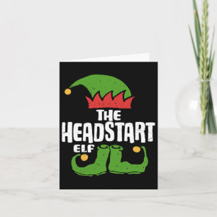 The Headstart Elf Funny Matching Family Group Chri Card