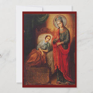 "The Healer" - Mother of God icon prayer card