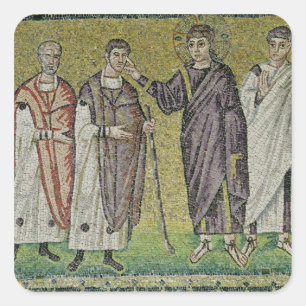 The Healing of Two Blindmen from Jericho Square Sticker