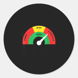 The health effects of dopamine levels  classic round sticker