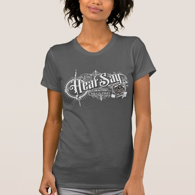 The Hear Say Objection Mega Pint with Skulls T-Shirt (Front)