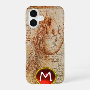 The Heart and the Bronchial Arteries Gem Monogram iPhone 16 Case