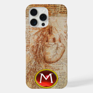 The Heart and the Bronchial Arteries Gem Monogram iPhone 15 Pro Max Case