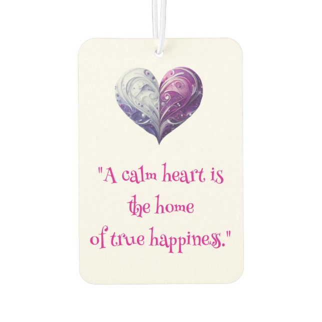 The Heart Car Air Freshener (Back)