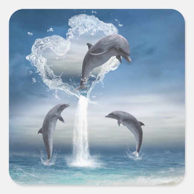 The heart from the Dolphins Sticker (Front)