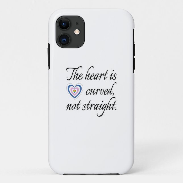 The Heart Is Not Straight Case-Mate iPhone Case (Back)