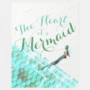 The Heart of a Mermaid Blanket 3 Sizes