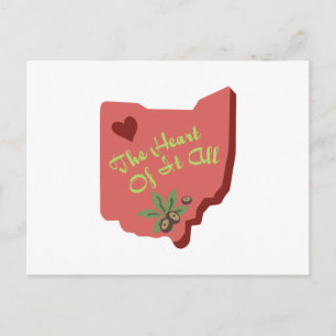 The Heart Of At All Postcard