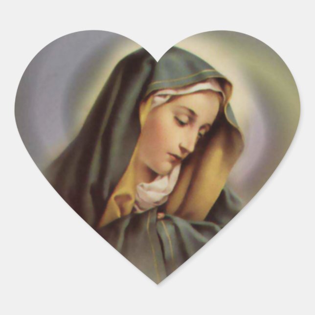 The Heart of Blessed Virgin Mary Sticker (Front)