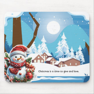 The Heart of Christmas: Giving and Loving Mouse Pad