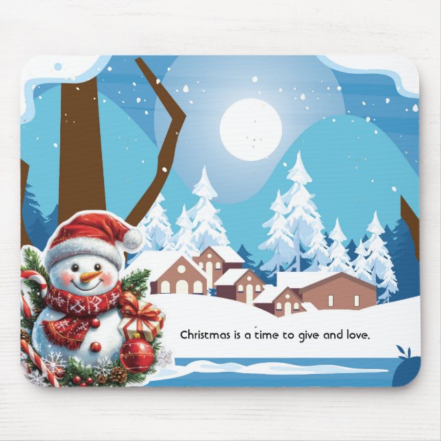 The Heart of Christmas: Giving and Loving Mouse Pad (Front)