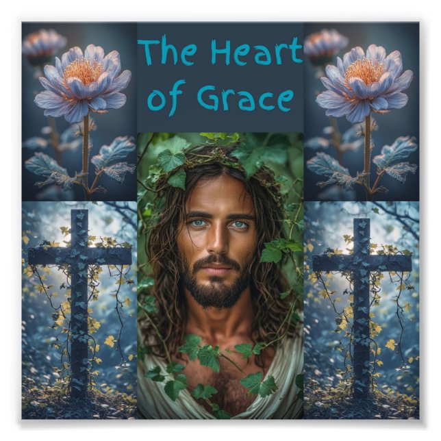 The Heart Of Grace design 2 colour pattern 1 Photo Print (Front)