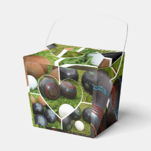 The Heart of Lawn Bowls: A Vintage Photo Collage Favour Box