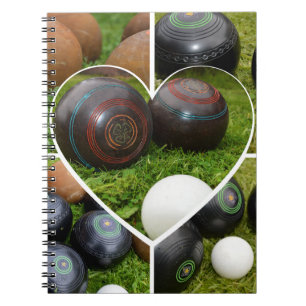 The Heart of Lawn Bowls: A Vintage Photo Collage Notebook
