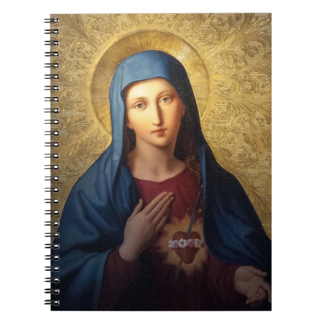 The Heart of Mary by Leopold Kupelwieser Notebook (Front)