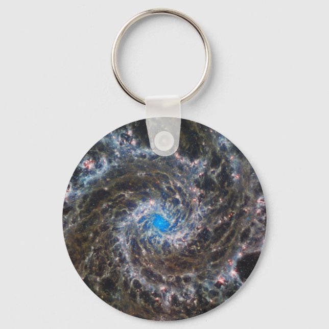 The Heart Of Messier 74 Key Ring (Front)