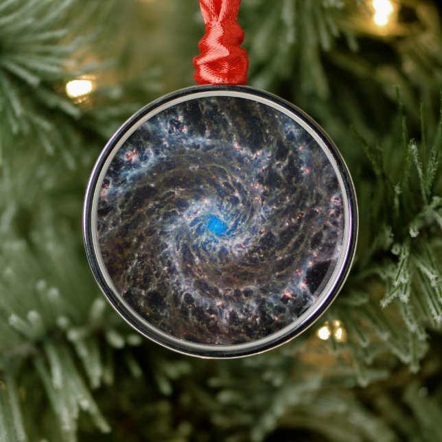 The Heart Of Messier 74 Metal Ornament (Tree)