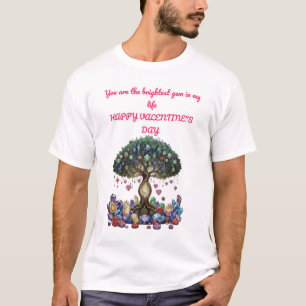 The Heart of the Gem Tree: A Romantic Valentine's T-Shirt