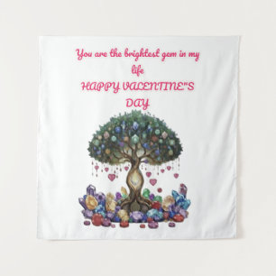 The Heart of the Gem Tree: A Romantic Valentine's Tapestry