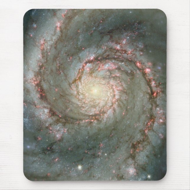 The Heart of the Whirlpool Galaxy Mouse Pad (Front)