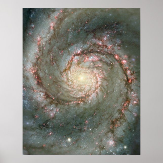 The Heart of the Whirlpool Galaxy Poster (Front)