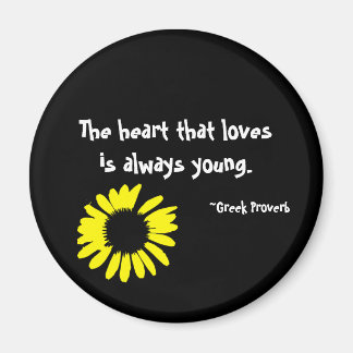 The heart that loves..." magnet