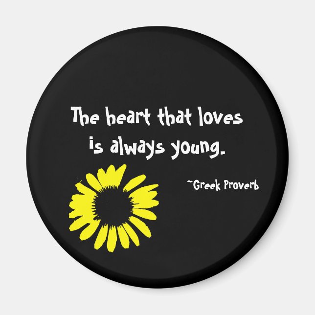 The heart that loves..." magnet (Front)