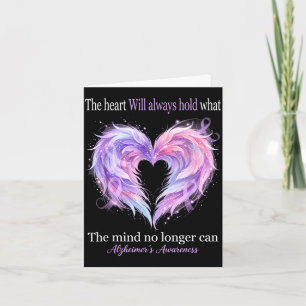 The heart will hold alzheimer’s awareness purple card