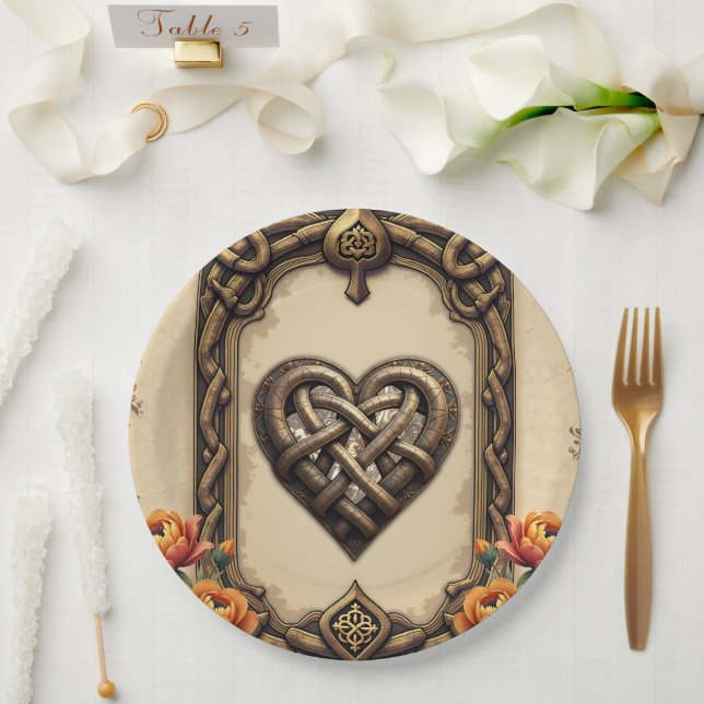 The heartbeat of the ancient gods:  paper plate (Wedding)