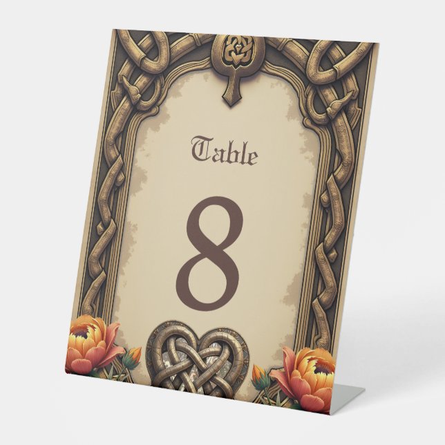 The heartbeat of the ancient gods:  pedestal sign (Front)