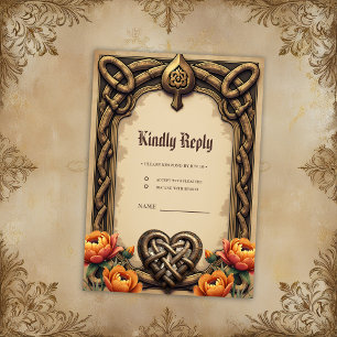 The heartbeat of the ancient gods: RSVP card