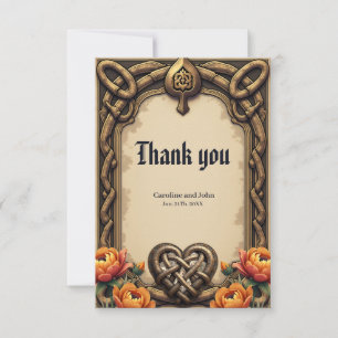 The heartbeat of the ancient gods:  thank you card