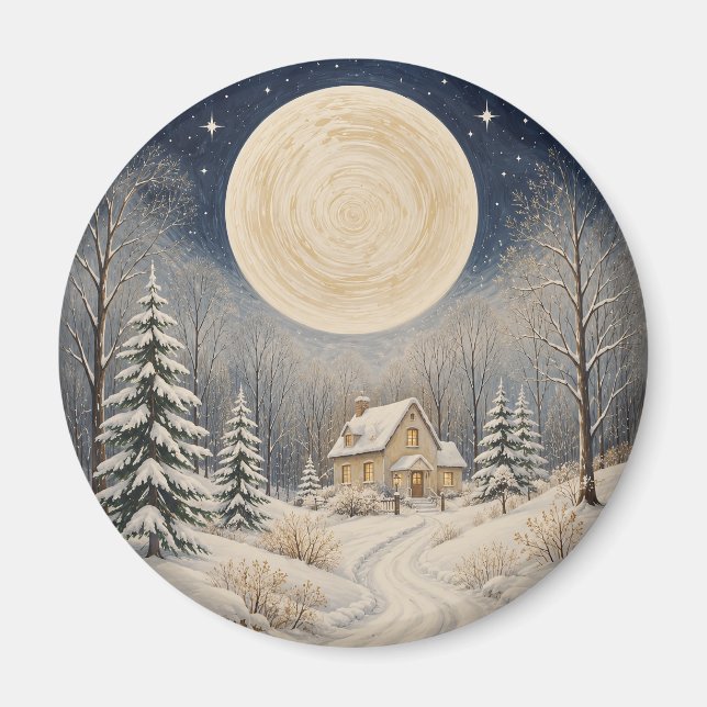 The Hearth of Winter's Glow Magnet (Front)