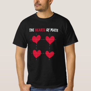 The Hearts Of Math Valentine's Day Math T-Shirt