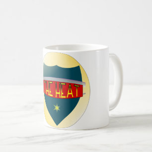 THE HEAT – Bold Badge Mug with Retro Star Power