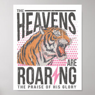 The Heavens Are Roaring, Psalm 19_1 Bible Verse Poster