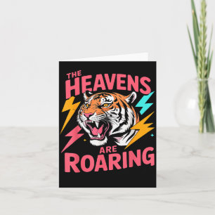 The Heavens Are Roaring Psalm 19_1 Tiger Christian Card