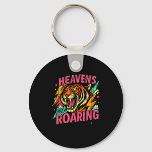 The Heavens Are Roaring Psalm 19_1 Tiger Christian Key Ring