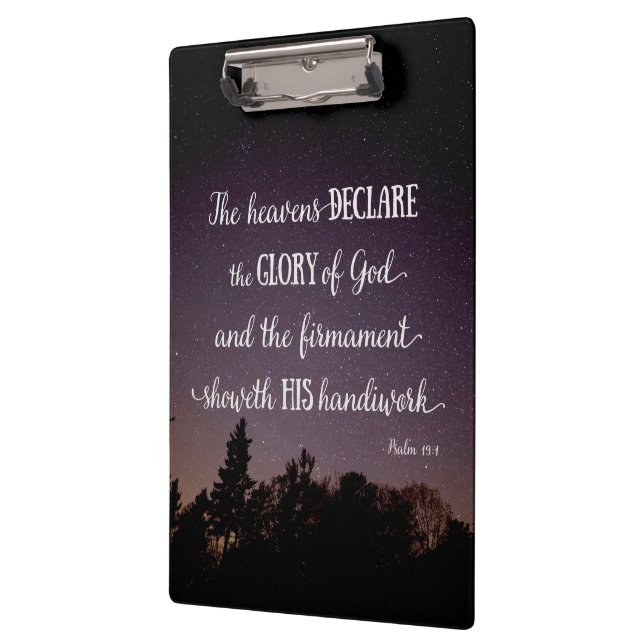 The Heavens Declare the Glory of God Clipboard (Left)