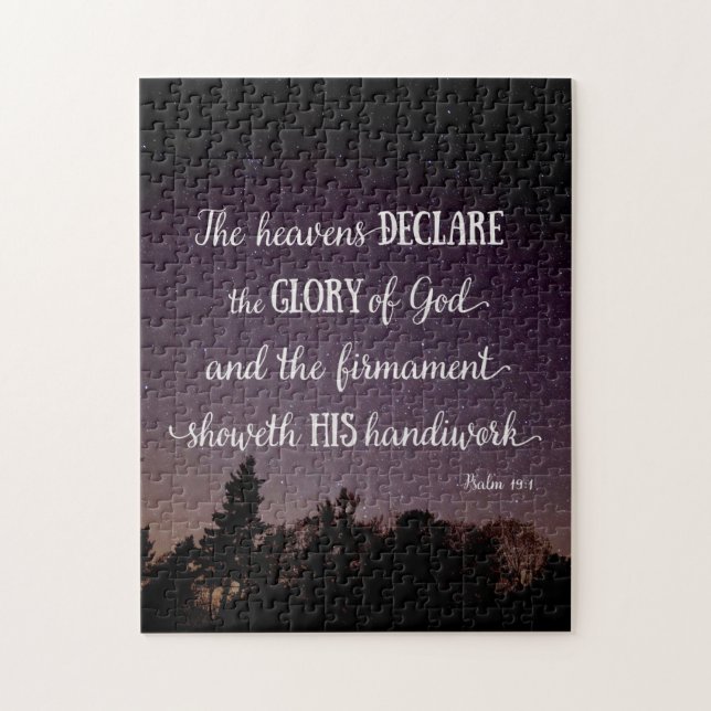 The Heavens Declare the Glory of God Jigsaw Puzzle (Vertical)
