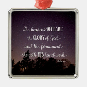 The Heavens Declare the Glory of God Metal Tree Decoration