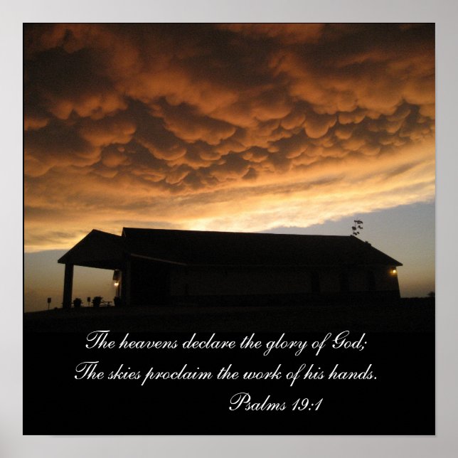 The heavens declare the glory of God;... Poster (Front)
