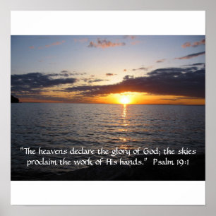 The heavens declare the glory of God Poster