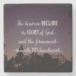 The Heavens Declare the Glory of God Stone Coaster