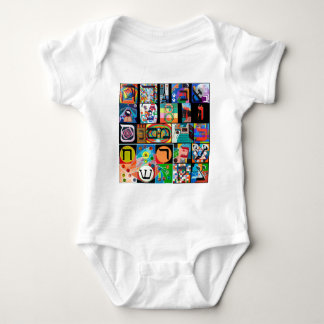 The Hebrew alphabet - alephbet Baby Bodysuit