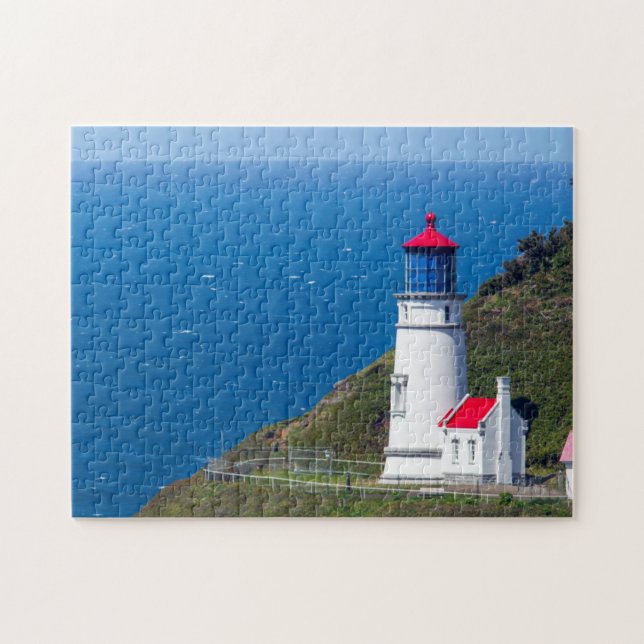 The Heceta Head Lighthouse Near Florence Jigsaw Puzzle (Horizontal)