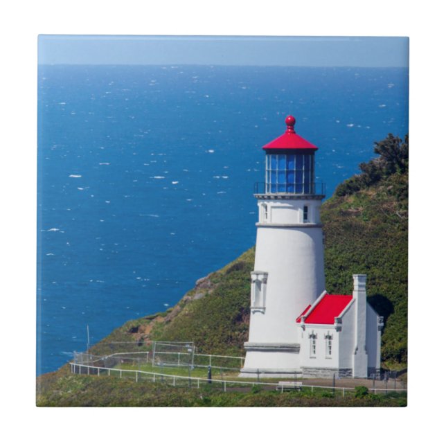 The Heceta Head Lighthouse Near Florence Tile (Front)