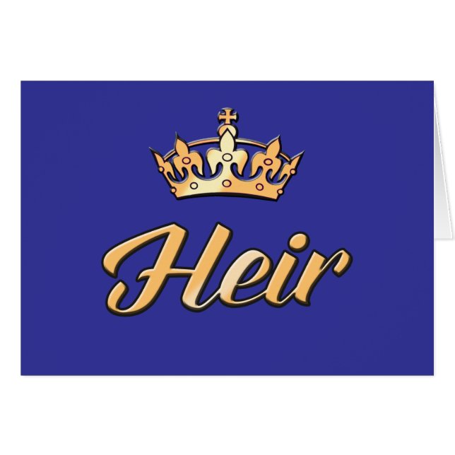 The HEIR to go with the SPARE (Front Horizontal)