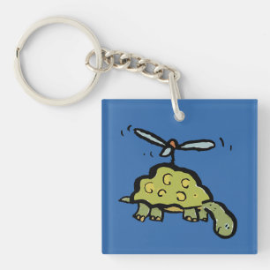 the helicopter tortoise key ring