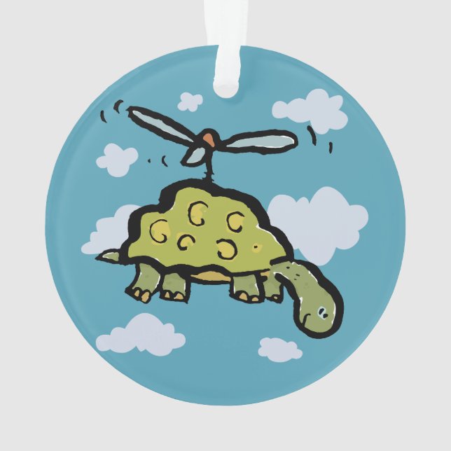 the helicopter tortoise ornament (Back)